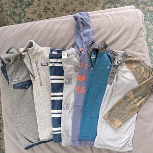 Bundle of 7 boys’ sweatshirts/long sleeved shirts